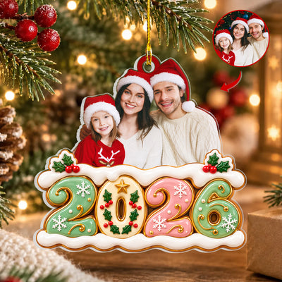 A Sweet Keepsake For The Moments We’ll Never Forget - Personalized Acrylic Ornament, Custom Family Photo Christmas Ornament