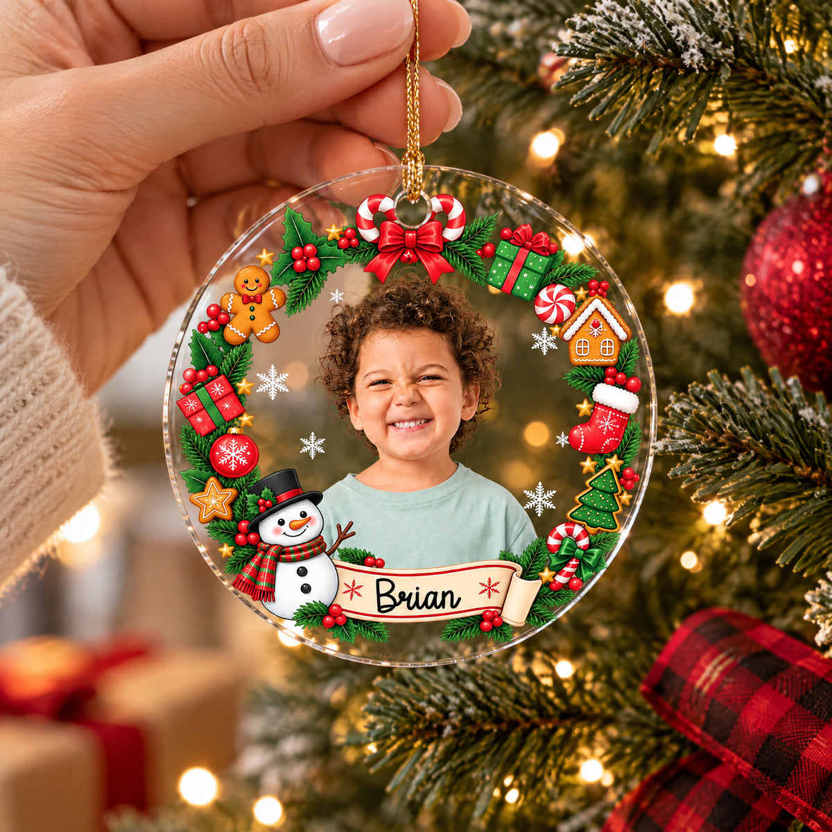 You Make Christmas Magical - Personalized Acrylic Ornament, Custom Kid Face Christmas Ornament, Christmas Keepsake