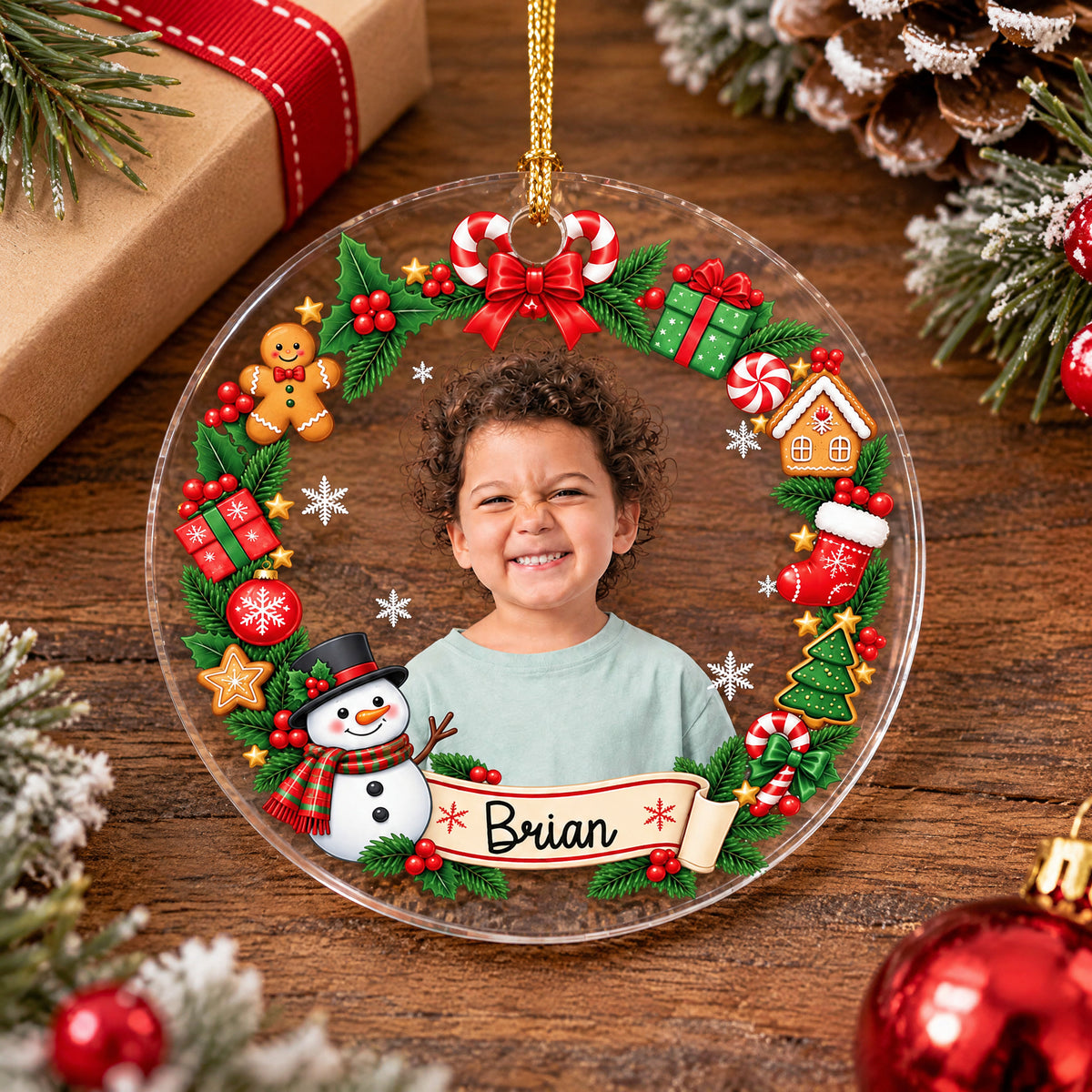You Make Christmas Magical - Personalized Acrylic Ornament, Custom Kid Face Christmas Ornament, Christmas Keepsake