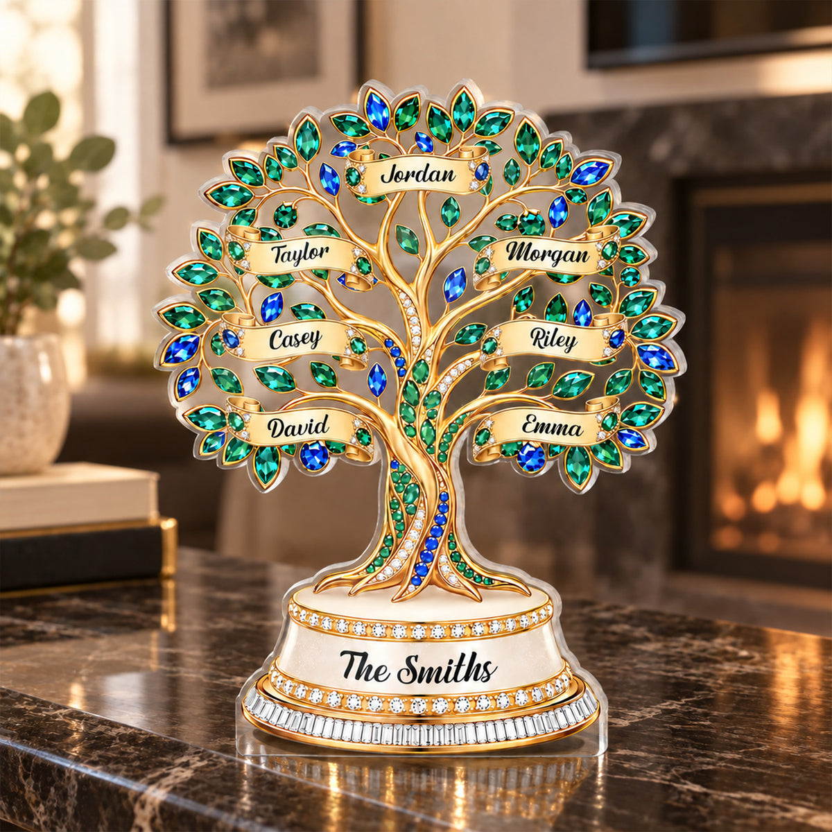 Family Tree Of Life - Personalized Acrylic Plaque, Gift For Mom, Grandma, Family Tree Home Decor