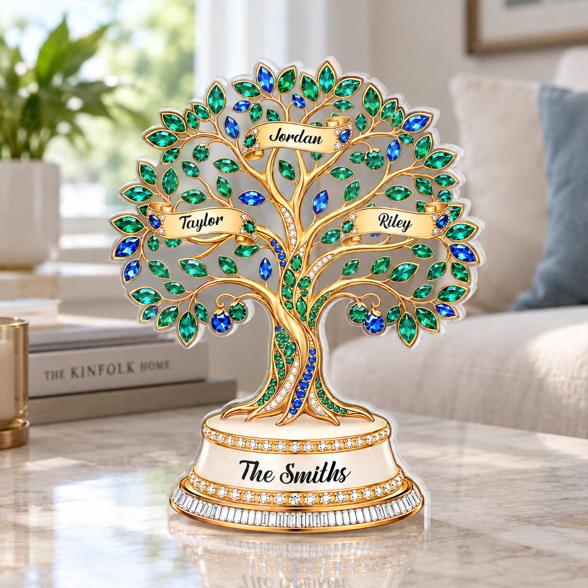 Family Tree Of Life - Personalized Acrylic Plaque, Gift For Mom, Grandma, Family Tree Home Decor
