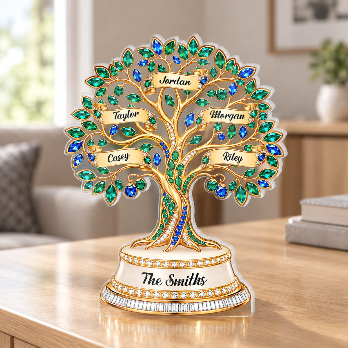 Family Tree Of Life - Personalized Acrylic Plaque, Gift For Mom, Grandma, Family Tree Home Decor