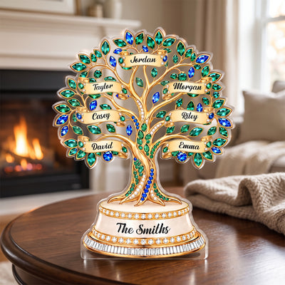 Family Tree Of Life - Personalized Acrylic Plaque, Gift For Mom, Grandma, Family Tree Home Decor