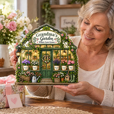 Grandma's Garden Greenhouse - Personalized Acrylic Plaque, Grandma Gift, Nana's Garden