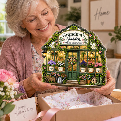 Grandma's Garden Greenhouse - Personalized Acrylic Plaque, Grandma Gift, Nana's Garden