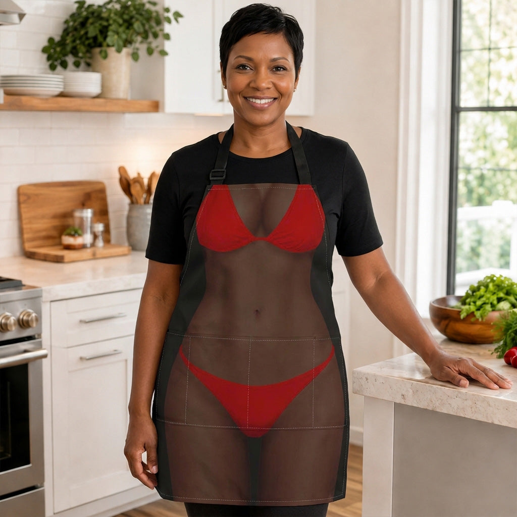 Sexy Body Bikini - Personalized Apron, Funny BBQ Gift for Her, Custom Kitchen Apron