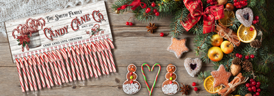 Candy Canes Until Christmas - Personalized Wood Sign, Christmas Countd