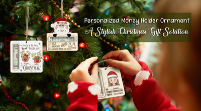 Here's A Few Bucks For Christmas - Personalized Wooden Ornament, Gift 