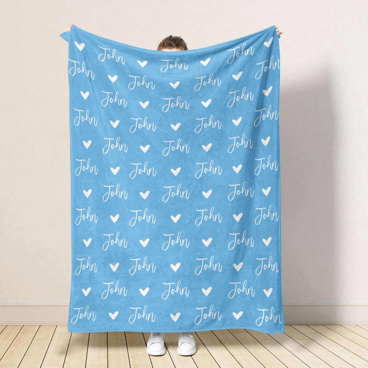 Made Just for You - Personalized Blanket, Custom Name Cozy Throw, Birthday Gift for Children