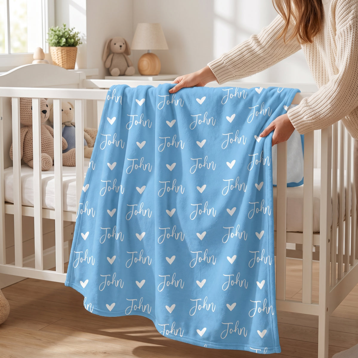 Made Just for You - Personalized Blanket, Custom Name Cozy Throw, Birthday Gift for Children