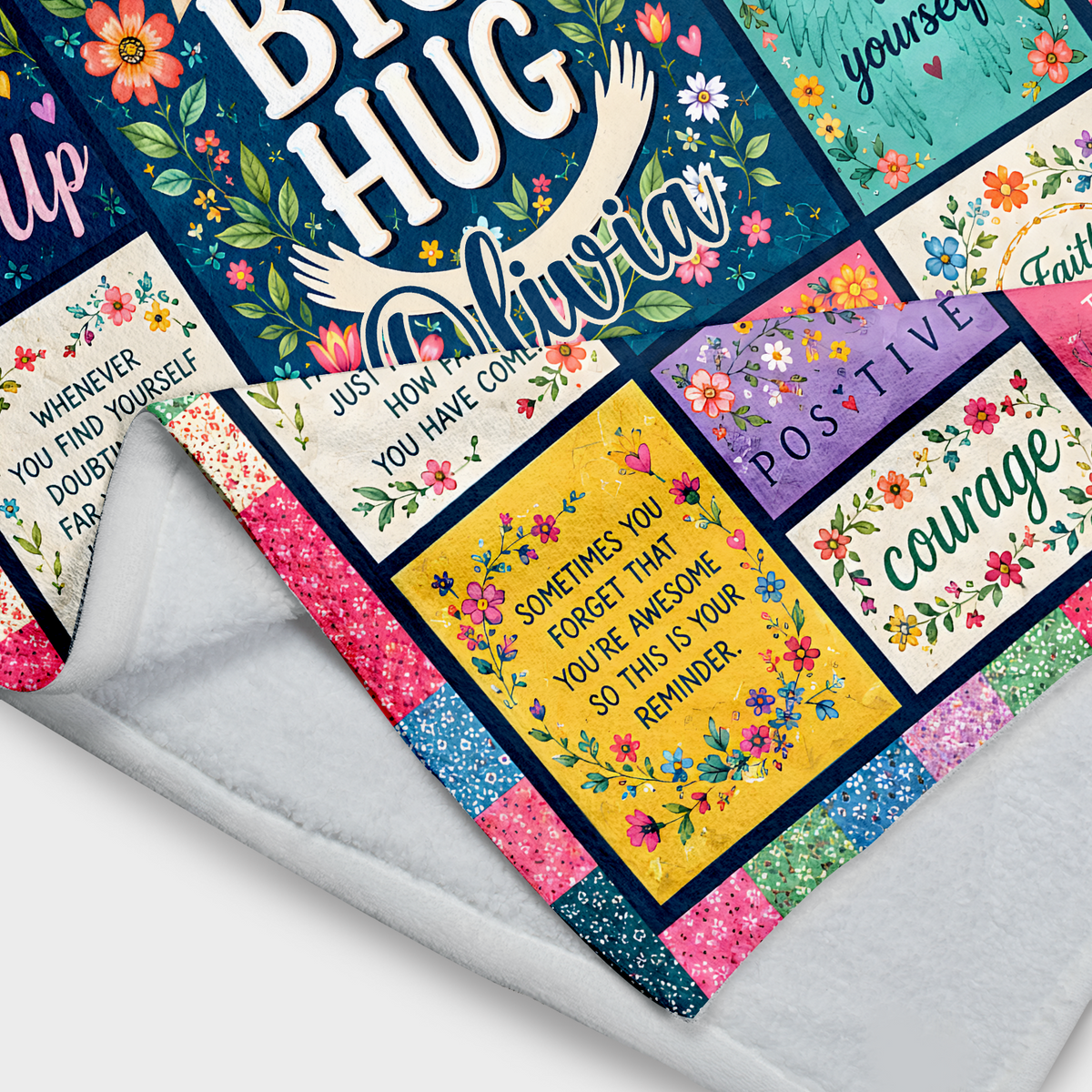 Sending A Hug - Personalized Blanket, Get Well Soon Gift for Women, Healing Blanket