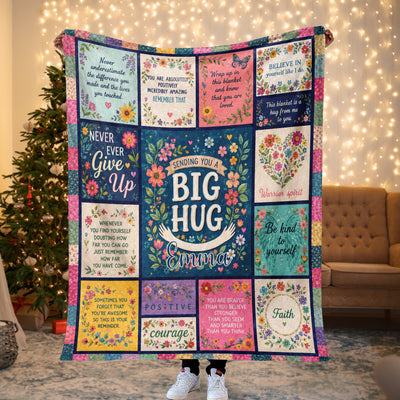 Get Well Soon -  Personalized Blanket, Inspirational Blanket, Gift for Women, Healing Blanket, Feel Better Gift After Surgery, Encouragement Gift