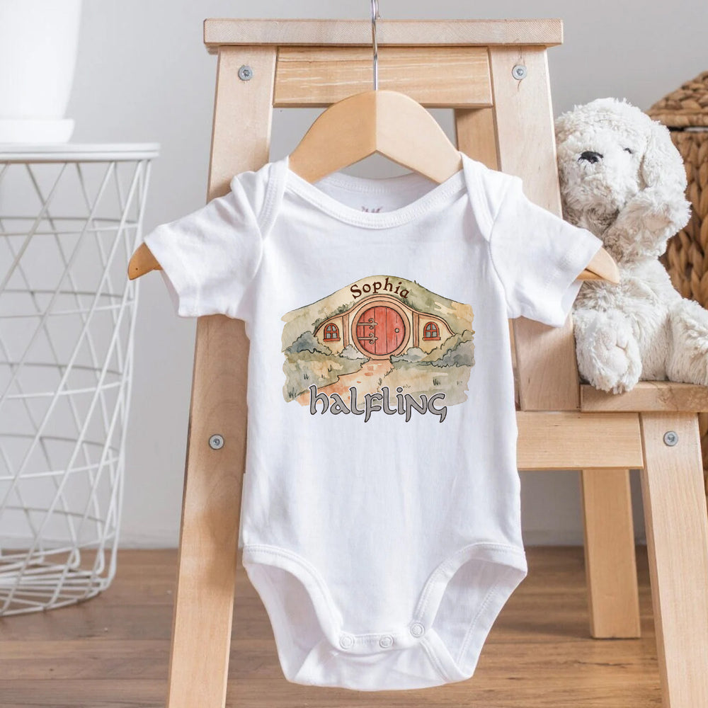 Personalized Halfling Hobbit Door Baby Onesie Bodysuit - CustomizeAF™