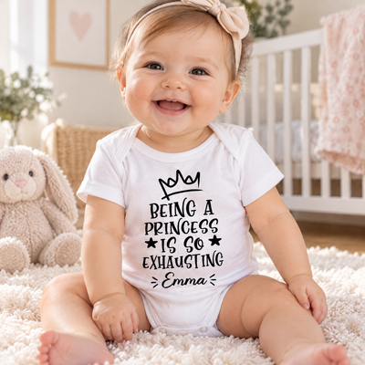Being A Cute Baby - Personalized Baby Onesie, New Baby Gift, Baby Shower Gift