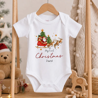 Baby  First Christmas - Personalized Baby Onesie, Kids Christmas Outfit, My 1st Christmas 2026
