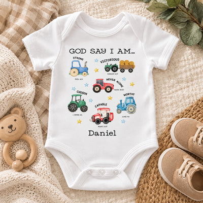 I Am Always Loved - Personalized Baby Onesie, Custom Baby Name Christian Outfit, Bible Verse Baby Clothes