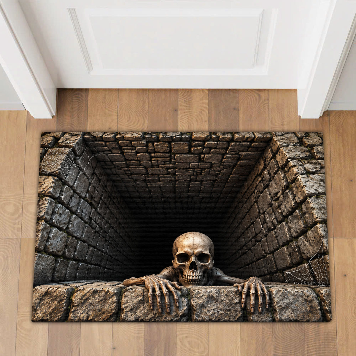 Our Home In Halloween - Personalized Doormat, Custom Halloween Design Doormat, Halloween Gift
