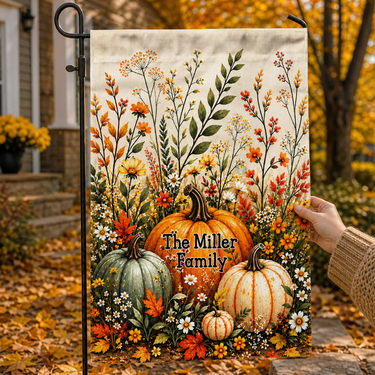 Fall Is Favorite Season - Personalized Garden Flag, Gift For Fall Lovers, Family Decor