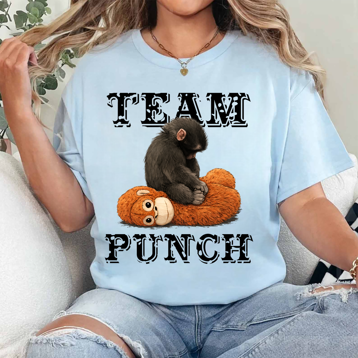Dear Our Brave Punch Monkey - Personalized T-shirt, Viral Punch Monkey Shirt, Shirt for Animal Lovers