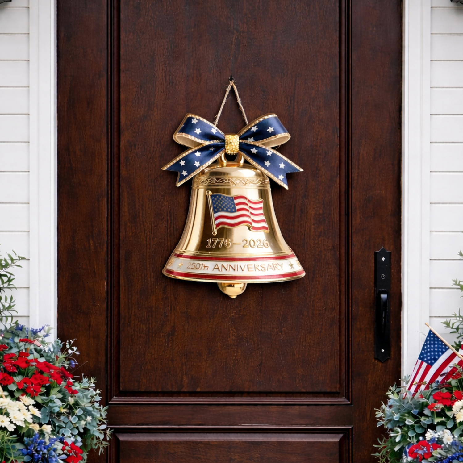 Liberty Bell USA 250th Anniversary Wooden Sign, USA 250th Anniversary Commemorative Gift