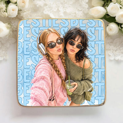 Bestie Forevers - Personalized Jewelry Dish, Gift for Bestie, Best Friend Gift