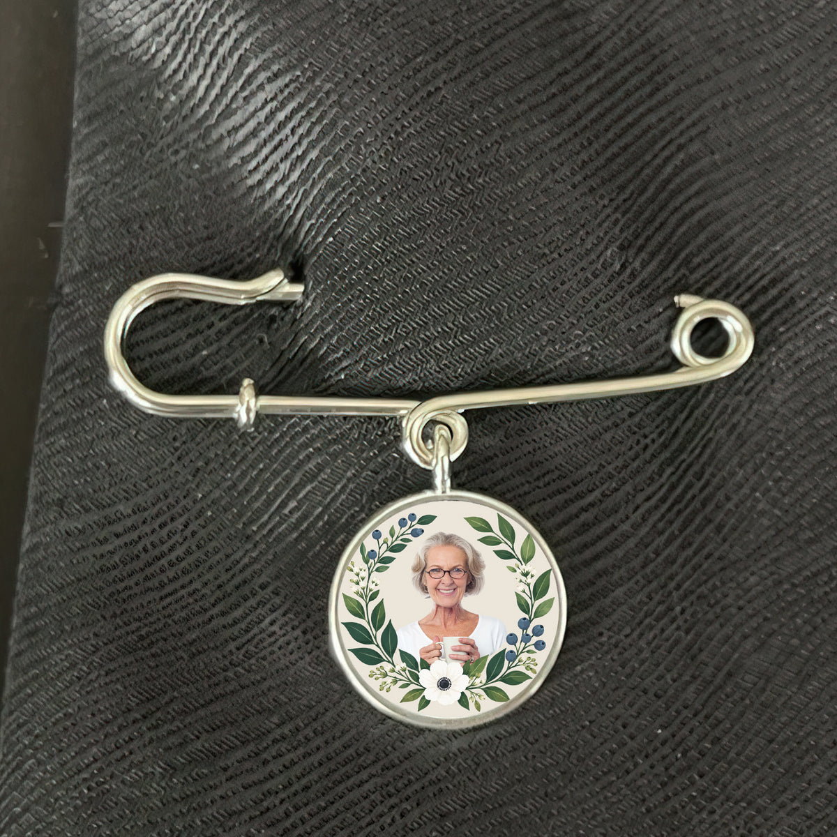 Forever In My Heart Graduation Memorial - Personalized Lapel Pin, Memorial Graduation Gift, Custom Lapel Pin With Photo Charms