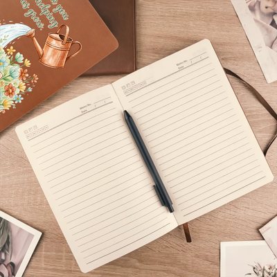 Growing Minds - Personalized Leather Journal, Teacher Appreciation Gift