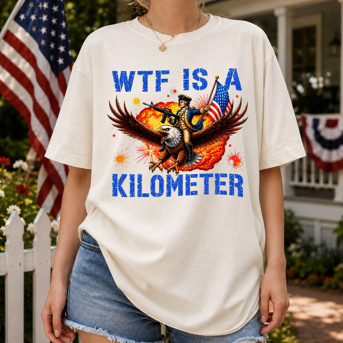 WTF Is A Kilometer T-Shirt, Funny Gift For 4th Of July, 4th Of July Shirt Gift