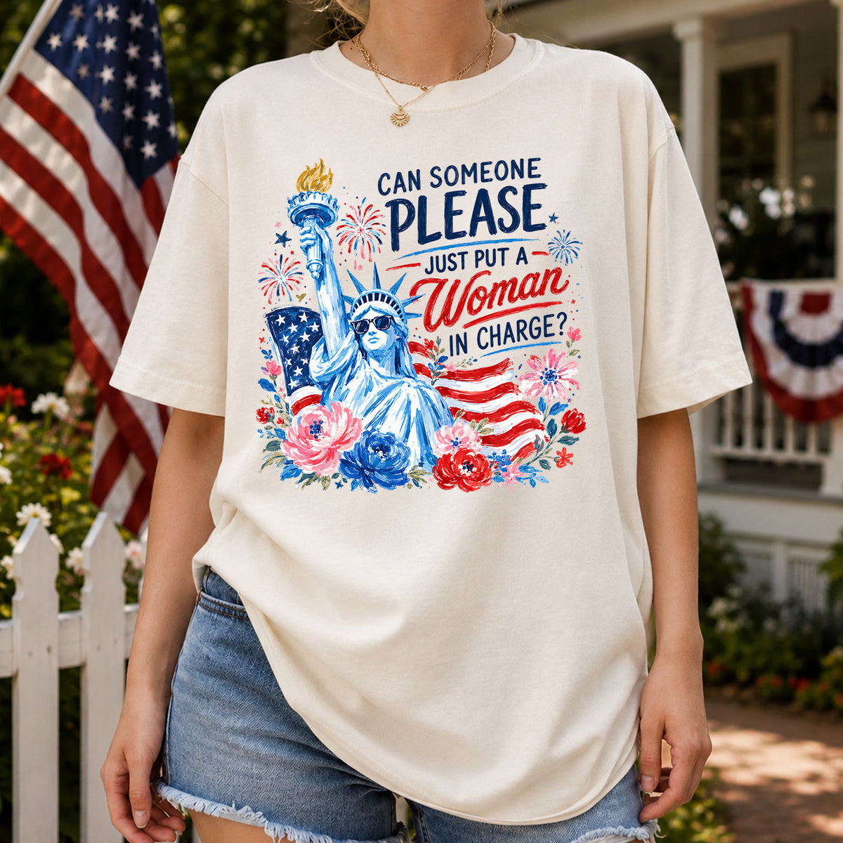 Feminist 4th of July 50th Anniversary Shirt America 250 Liberal Patriotic Shirt