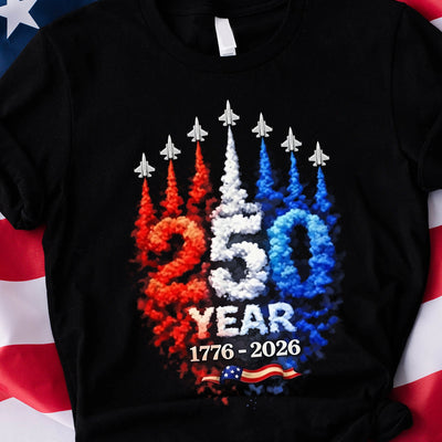 250 Years American Independence - Personalized T-shirt, 250th USA T-Shirt, Gift For Patriotic Day