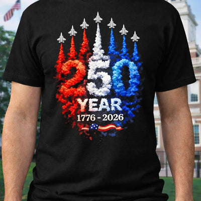 250 Years American Independence - Personalized T-shirt, 250th USA T-Shirt, Gift For Patriotic Day