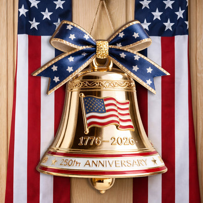 Liberty Bell USA 250th Anniversary Wooden Sign, USA 250th Anniversary Commemorative Gift