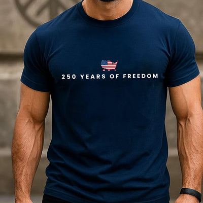 250 Years Of Freedom T-Shirt ,USA Anniversary Shirt Freedom Tee American 250 Merchandise 4th of July Shirt