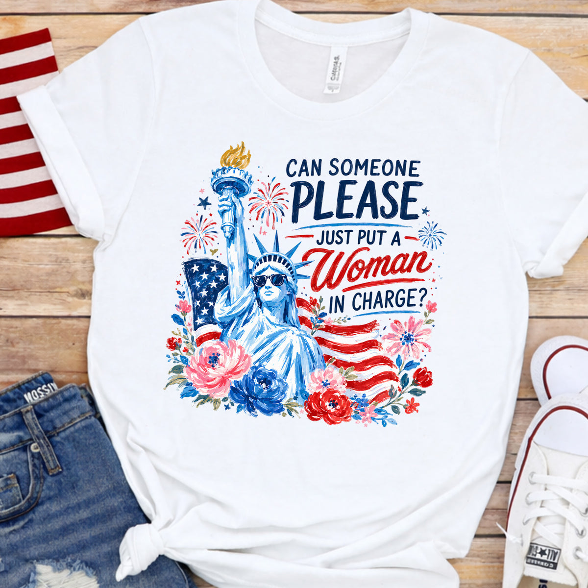 Feminist 4th of July 50th Anniversary Shirt America 250 Liberal Patriotic Shirt