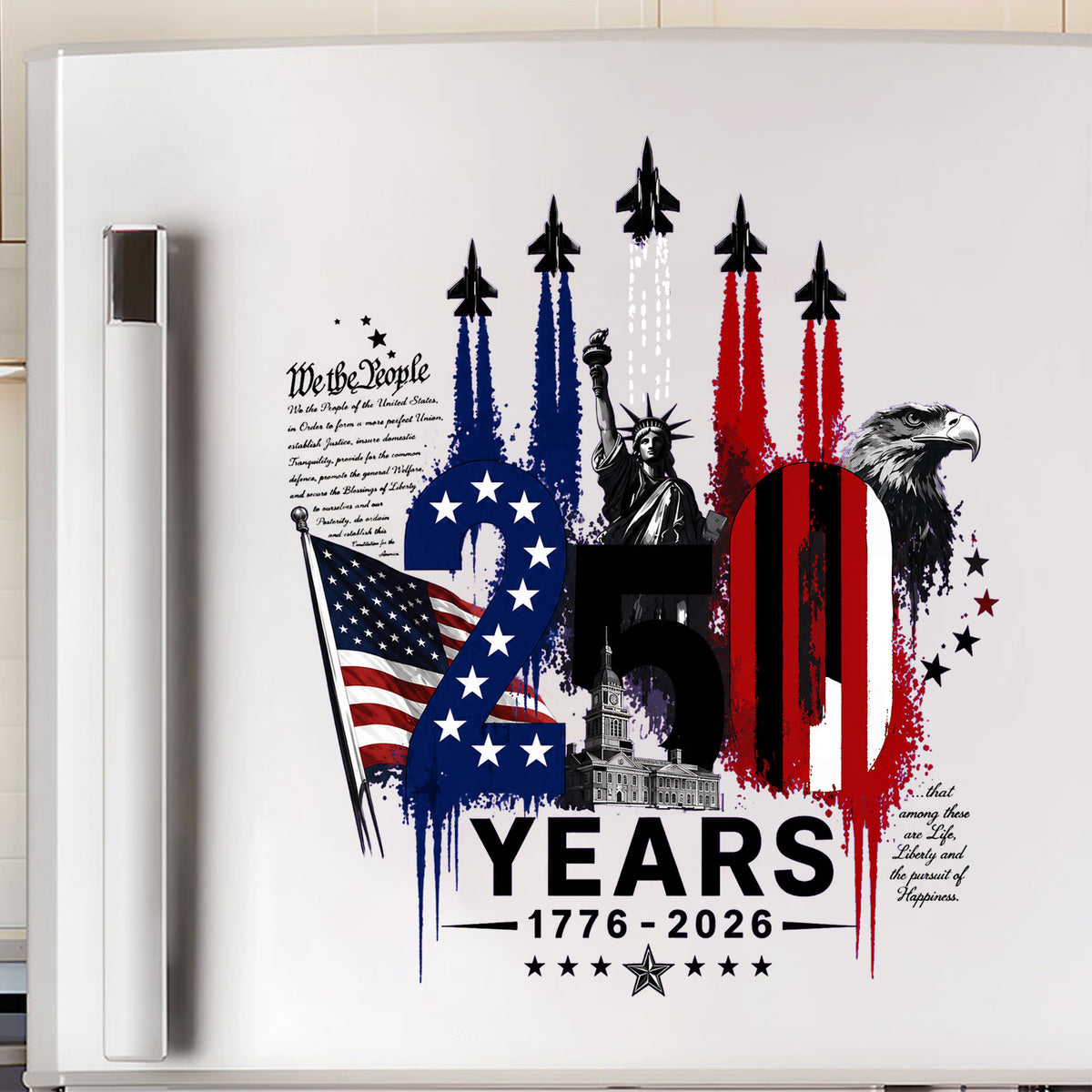 Semiquincentennial 1776-2026 Decal, Patriotic American Pride Decal, 4th Of July 2026 Gift