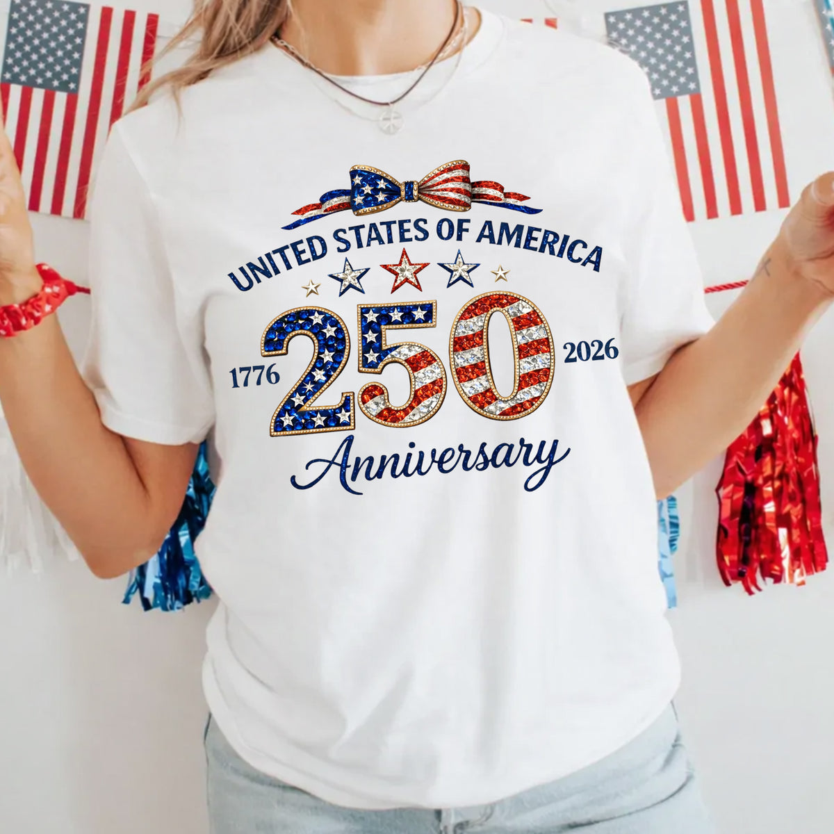 America’s 250th Birthday T-Shirt, Patriotic United States Celebration Shirt, Celebrating 250 Years Of America