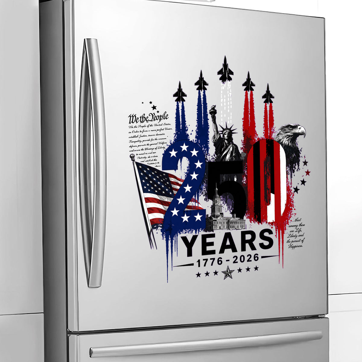 Semiquincentennial 1776-2026 Decal, Patriotic American Pride Decal, 4th Of July 2026 Gift