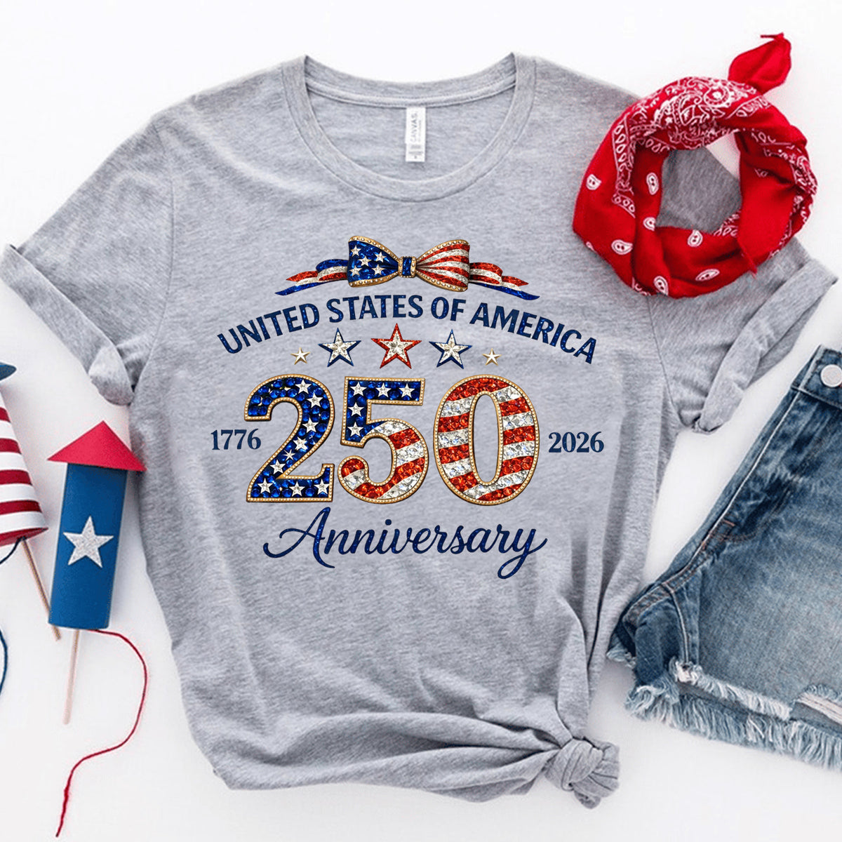 America’s 250th Birthday T-Shirt, Patriotic United States Celebration Shirt, Celebrating 250 Years Of America