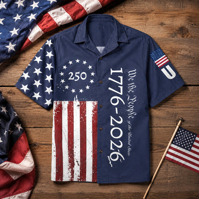 We The People Hawaiian Shirt, USA 250 Years Anniversary, 1776-2026 Celebrate Anniversary Gift Shirt