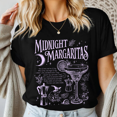 Midnight Margaritas T-shirt, Salt Rosemary Lavender Love Shirt, Witchy Tee, Margarita Halloween Shirt