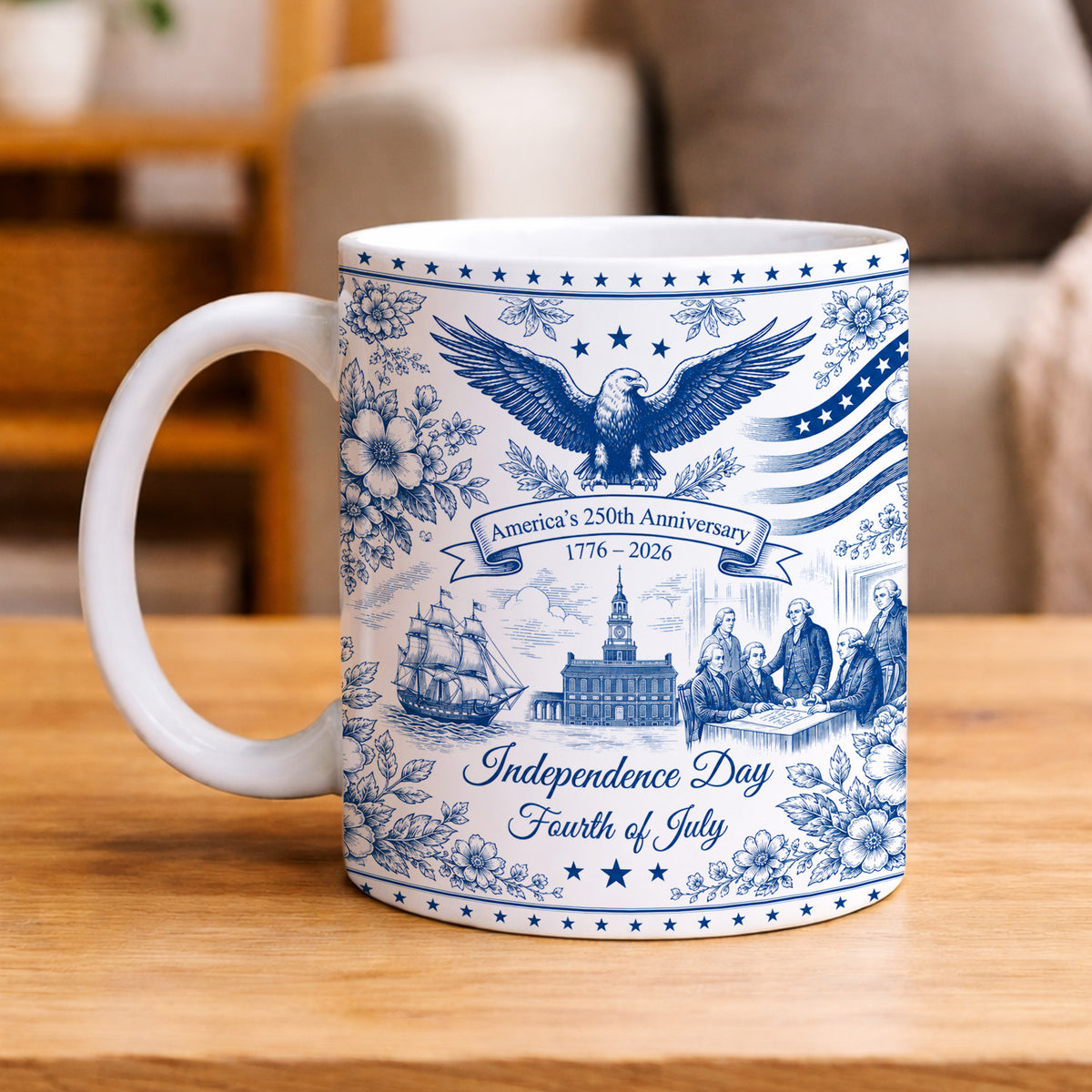 250 Years of Freedom &amp; Pride Mug, Semiquincentennial 1776-2026 Mug, America Independence Day Gift