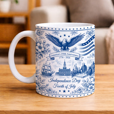 250 Years of Freedom & Pride Mug, Semiquincentennial 1776-2026 Mug, America Independence Day Gift