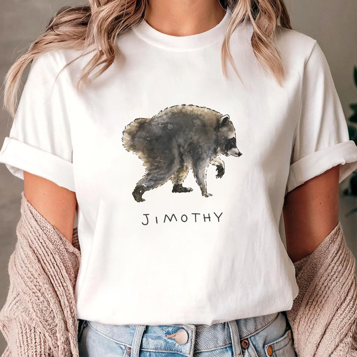Be a Jimothy Shirt, Funny Raccoon T-Shirt, Trash Panda Shirt, Cute Animal Graphic Shirt, Gift for Animal Lover Gift