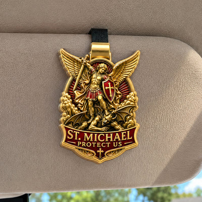 St. Michael, Defender Of The Faith - Car Visor Clip, Catholic Gift, Faith & Protection Gift