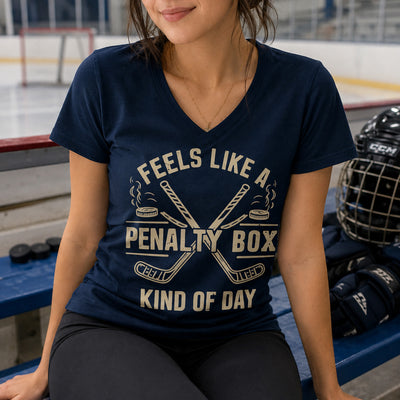 Feels Like A Penalty Box T-Shirt, Funny Hockey Shirt, Hockey Fan Gift, Gameday Shirt