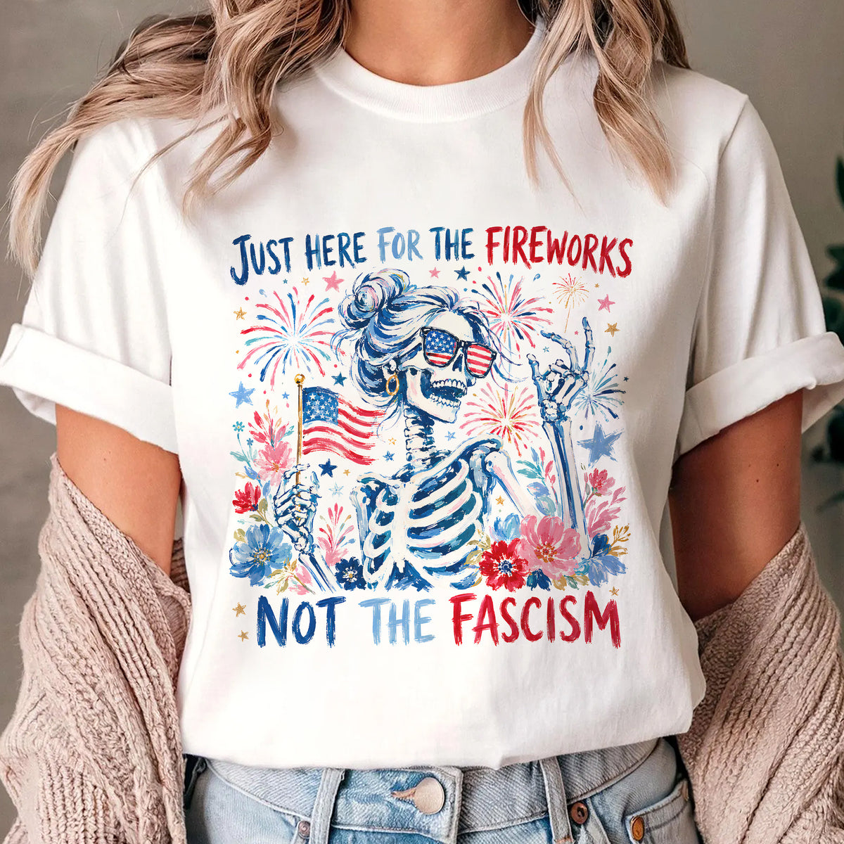 Feminist 4th of July Shirt, Liberal Fireworks Shirt, Gothic Summer Protest Graphic Shirt
