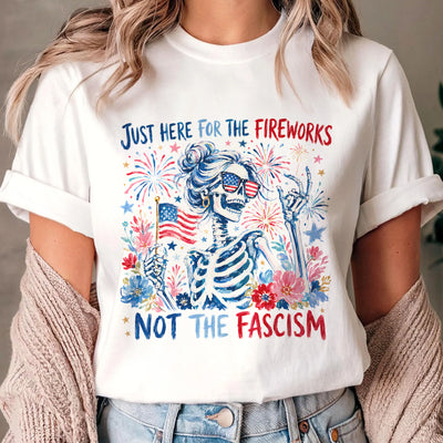 Feminist 4th of July Shirt, Liberal Fireworks Shirt, Gothic Summer Protest Graphic Shirt