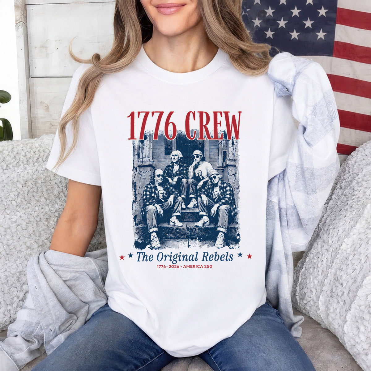 1776  America 250 Shirt, Founding Fathers Shirt, Patriotic History Tee, Vintage USA Tote
