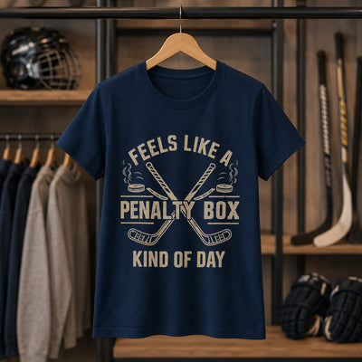 Feels Like A Penalty Box T-Shirt, Funny Hockey Shirt, Hockey Fan Gift, Gameday Shirt