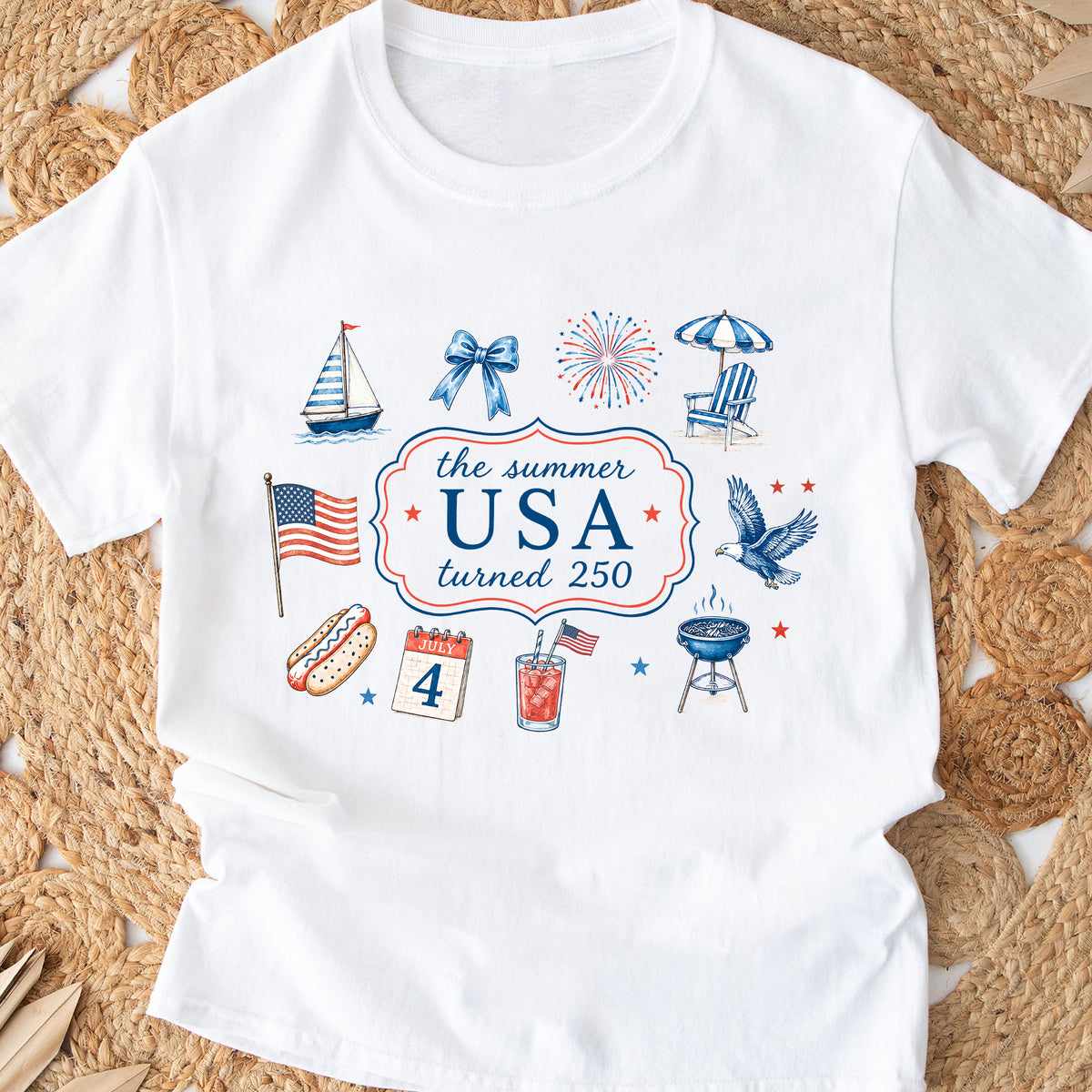 250th Anniversary Shirt, USA 250 Patriotic Tee, The Summer America Turns 250 Shirt, 250 Years of Freedom Shirt, 4th of July T-Shirt